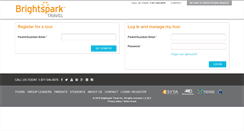 Desktop Screenshot of mytour.brightsparktravel.com